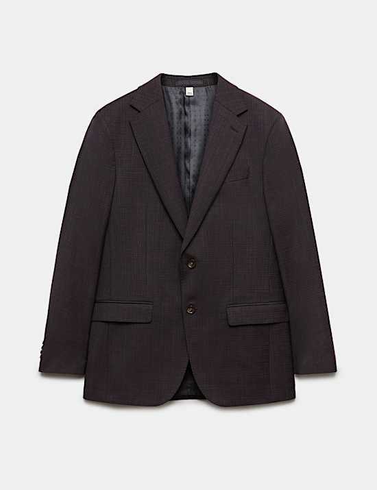 Tailored Fit Wool Blend Suit Jacket