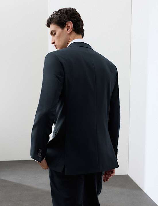 Tailored Fit Wool Rich Jacket with Mohair