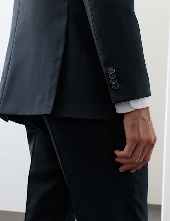 Tailored Fit Wool Rich Jacket with Mohair
