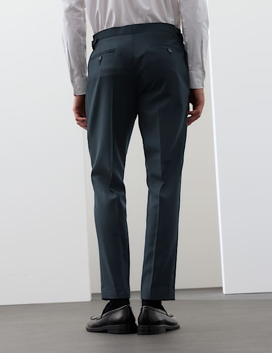 Tailored Fit Wool Rich Trousers with Mohair