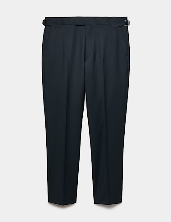 Tailored Fit Wool Rich Trousers with Mohair