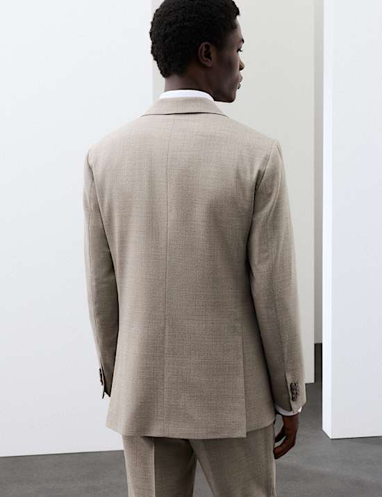 Tailored Fit Wool Blend Suit Jacket