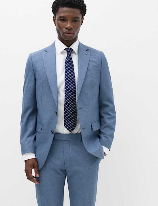 Tailored Fit Textured Jacket