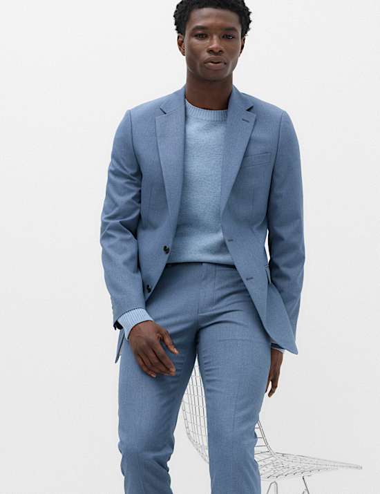 Tailored Fit Textured Jacket