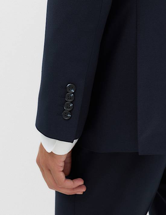 Tailored Fit Textured Jacket