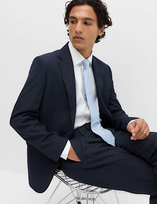 Tailored Fit Textured Jacket