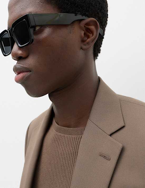 Tailored Fit Textured Jacket