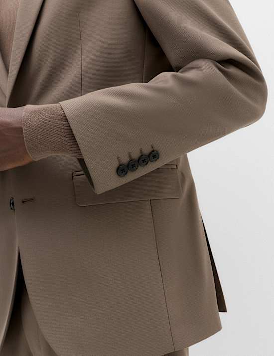 Tailored Fit Textured Jacket