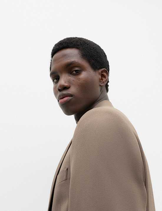 Tailored Fit Textured Jacket