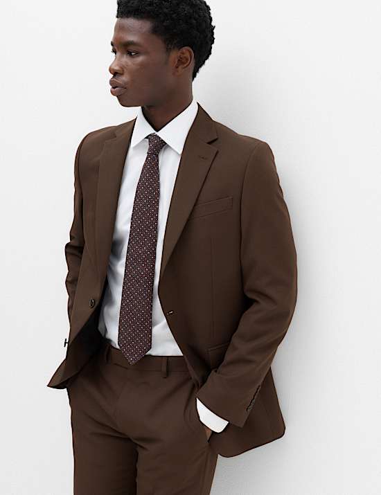Tailored Fit Textured Jacket