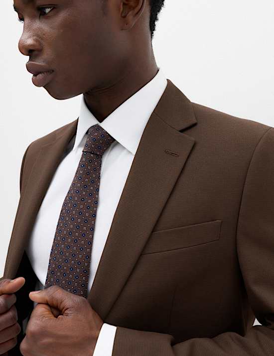 Chaqueta texturizada de corte sastre