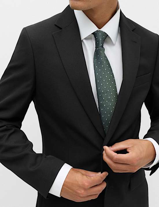 Tailored Fit Textured Jacket