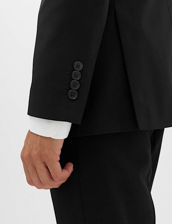 Tailored Fit Textured Jacket