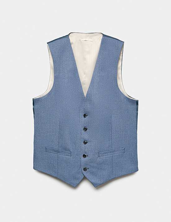 Gilet de costume textur&eacute;