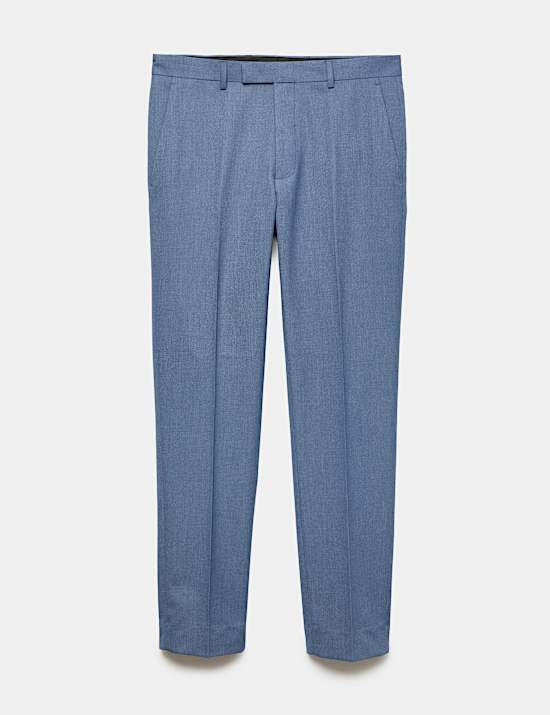 Tailored Fit Textured Suit Trousers