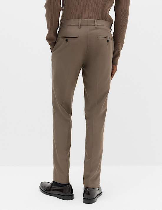 Tailored Fit Textured Suit Trousers