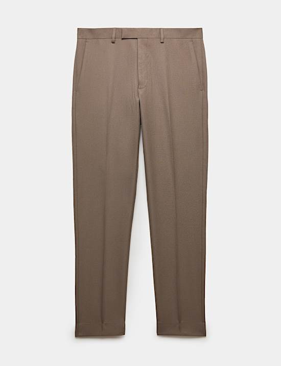 Tailored Fit Textured Suit Trousers