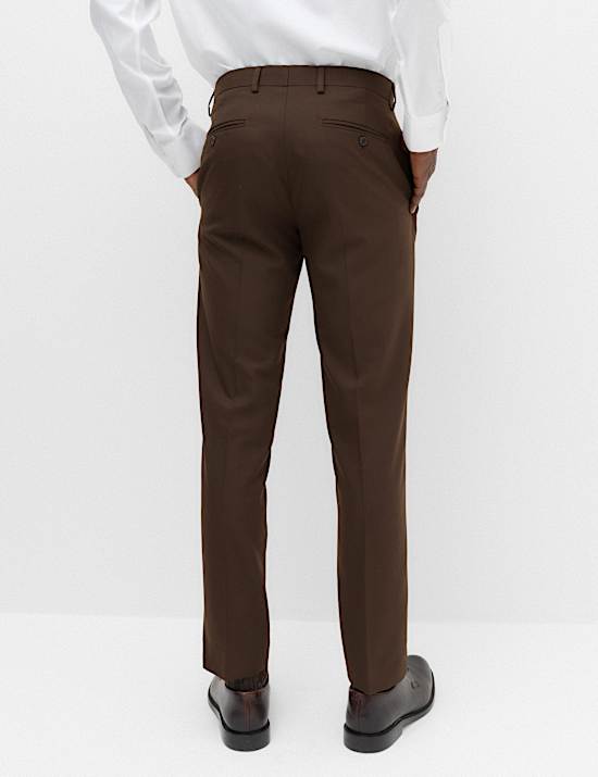 Tailored Fit Textured Suit Trousers