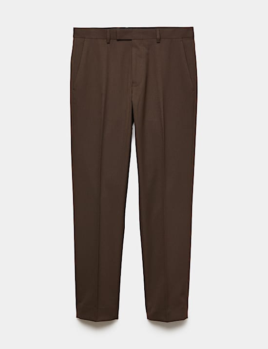 Tailored Fit Textured Suit Trousers