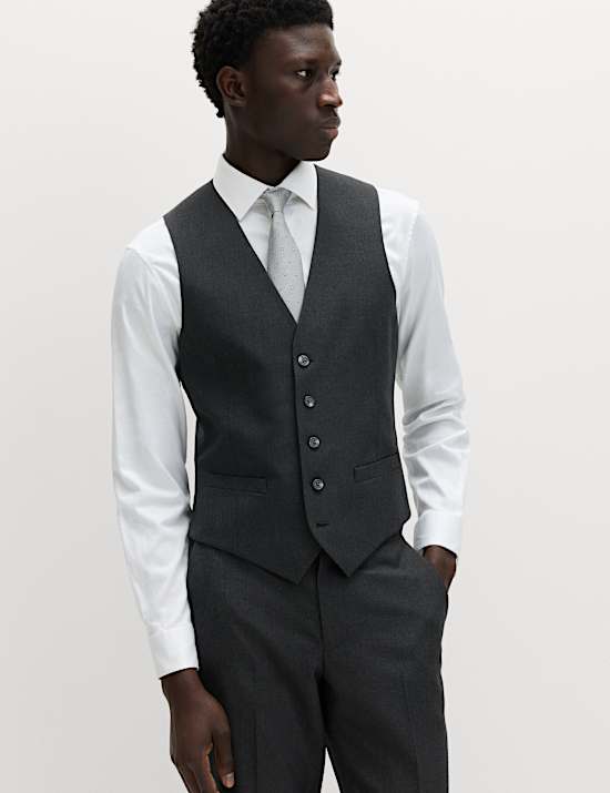 Regular Fit Machine Washable Waistcoat