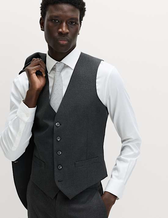 Regular Fit Machine Washable Waistcoat