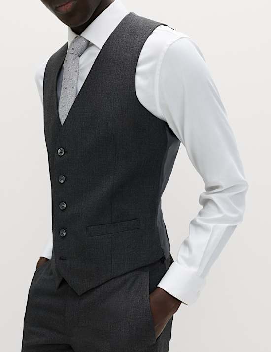 Regular Fit Machine Washable Waistcoat