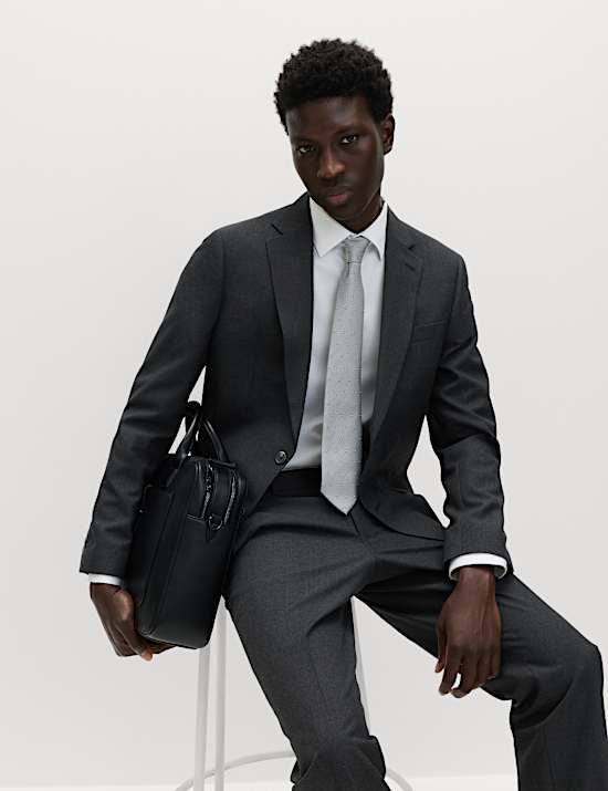 Regular Fit Machine Washable Suit Jacket