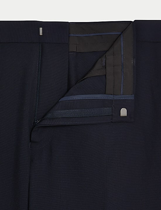 מכנסי חליפה בגזרה צרה המתאימים לכביסה במכונה