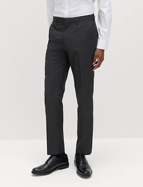 Slim Fit Machine Washable Suit Trousers