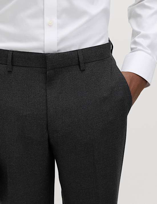 Slim Fit Machine Washable Suit Trousers