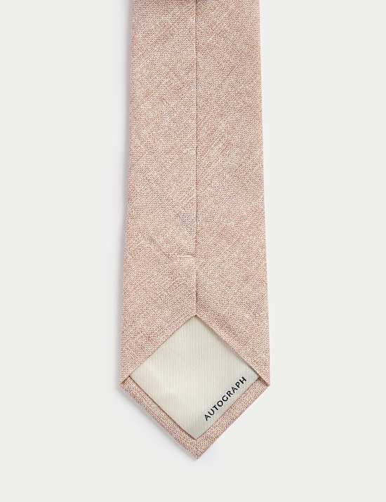 Linen Silk Blend Tie
