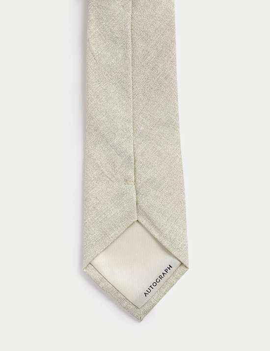 Linen Silk Blend Tie
