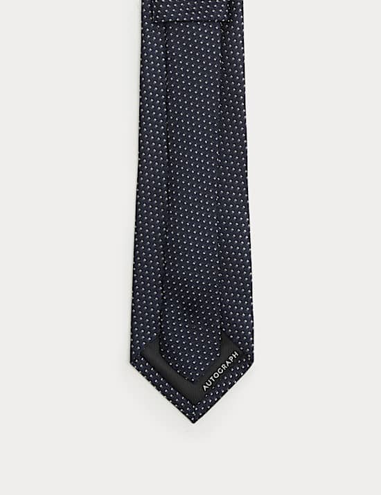 Geometric Pure Silk Tie