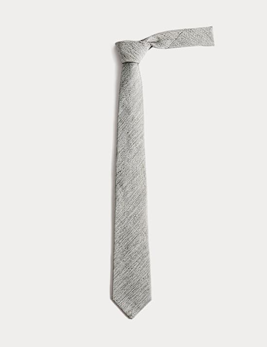 Textured Linen Rich Tie