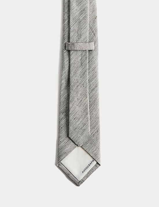 Textured Linen Rich Tie