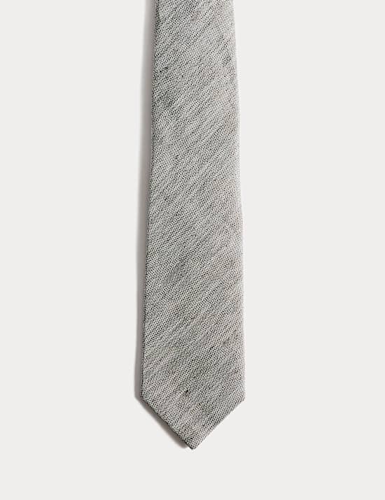 Textured Linen Rich Tie