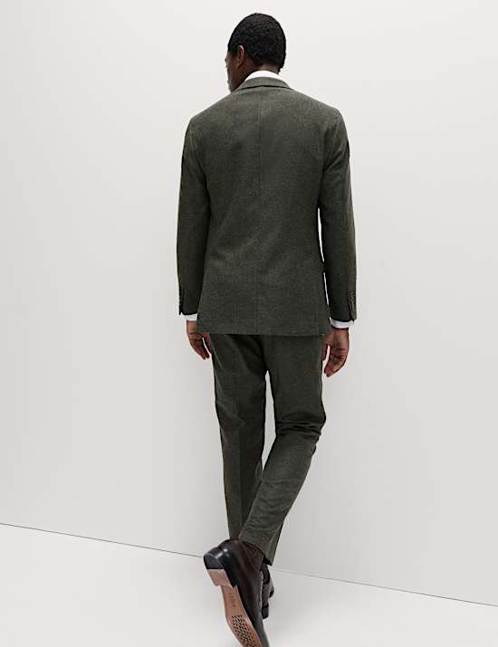 Tailored Fit Wool Rich Tweed Suit Jacket