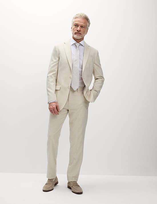 Tailored Fit Wool Rich Tweed Suit Jacket