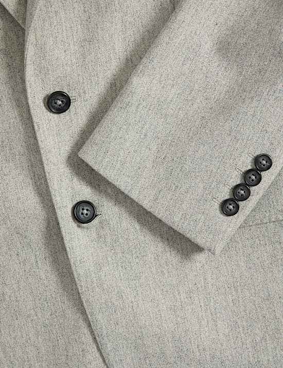 Tailored Fit Wool Rich Tweed Suit Jacket