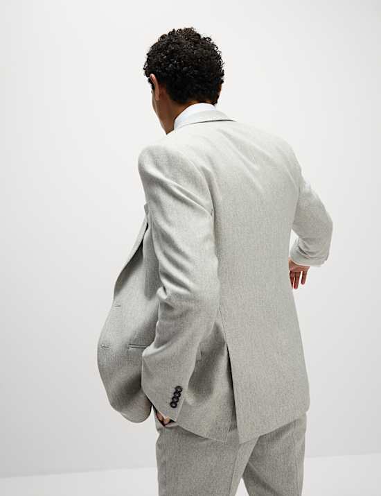 Tailored Fit Wool Rich Tweed Suit Jacket