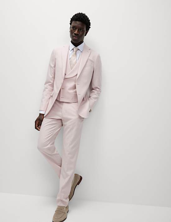 מקטורן טוויד מבד עשיר בצמר עם רכיסת כפתורים כפולה