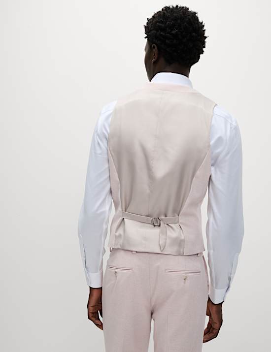 מקטורן טוויד מבד עשיר בצמר עם רכיסת כפתורים כפולה