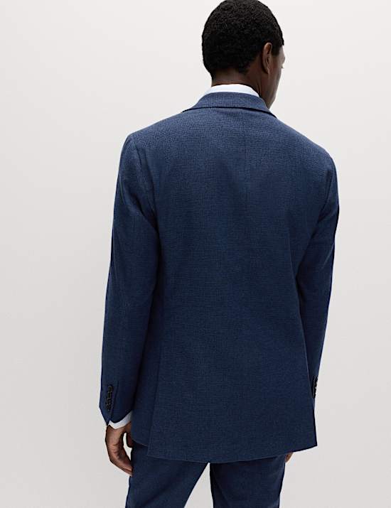 Tailored Fit Italian Wool Blend Suit Jacket