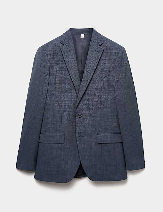 Slim Fit Wool Blend Suit Jacket