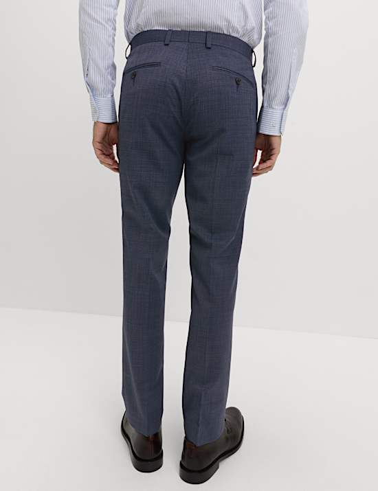Slim Fit Wool Blend Suit Trousers