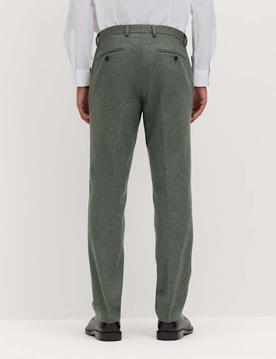 Auf Figur geschnittene Anzughose mit hohem Anteil italienischer Wolle