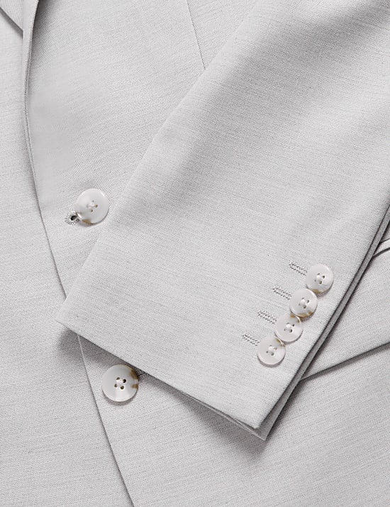 Veste tailleur coupe cintr&eacute;e en tissu extensible