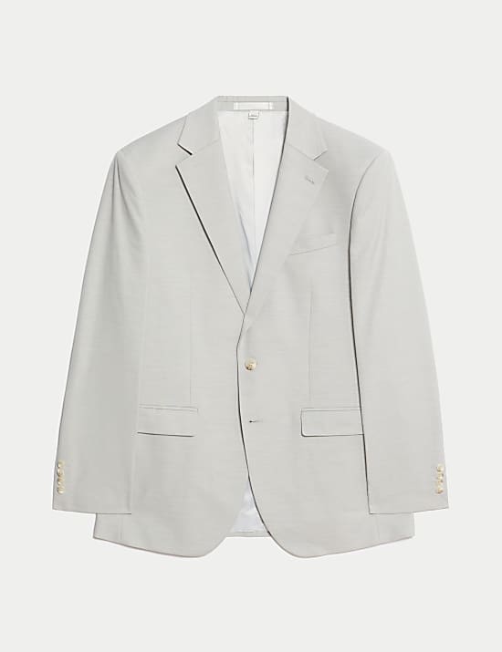 Veste tailleur coupe cintr&eacute;e en tissu extensible