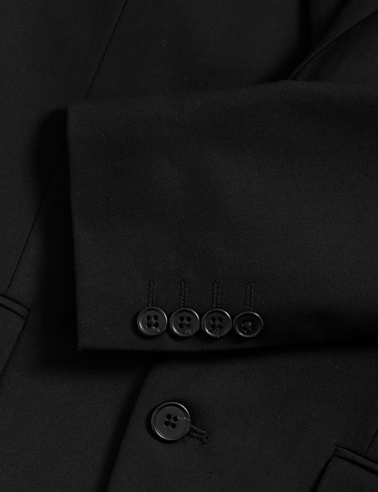 Eng geschnittene Anzugjacke mit Stretchanteil und Karomuster