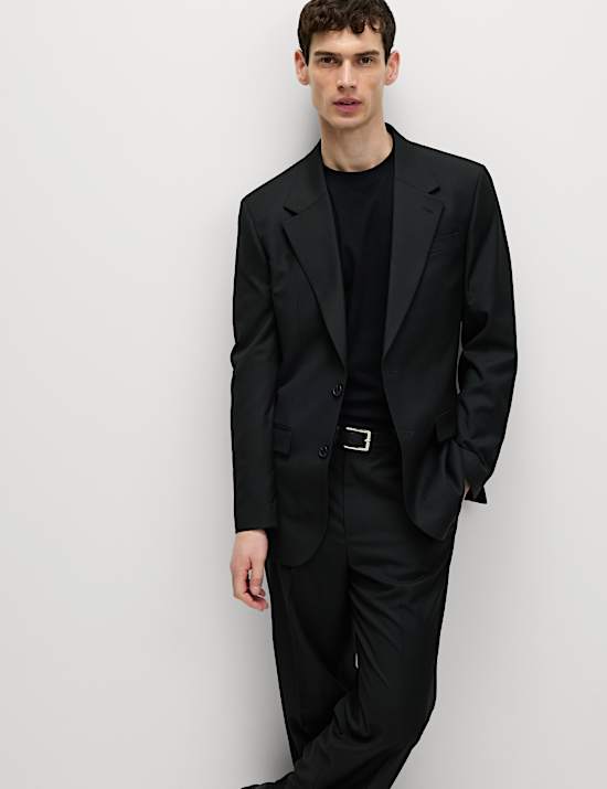 Relaxed Fit Stretch Suit Jacket